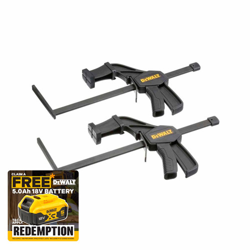 DeWalt DWS5026-XJ Plunge Saw Clamps For Guide Rails (2 Pack)