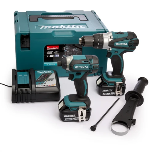 Makita DLX2145TJ Makita Cordless Twinpack 2 X 5Amp Charger & Case from Toolden