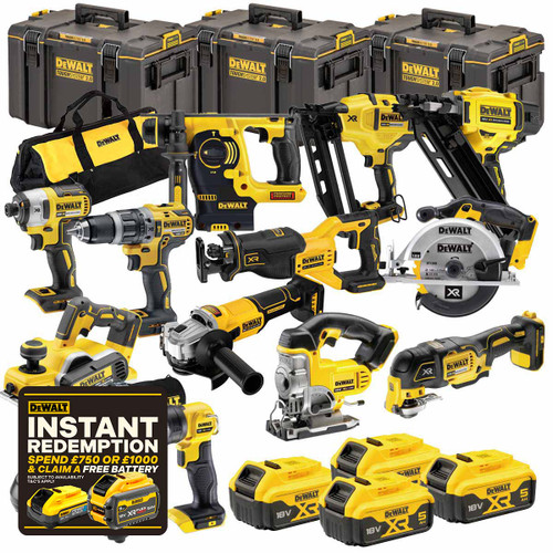 DeWalt XR 18V 12 Piece Power Tool Kit