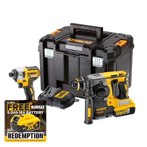 Dewalt DCK2532P2 Impact & SDS Brushless Twinpack | Toolden