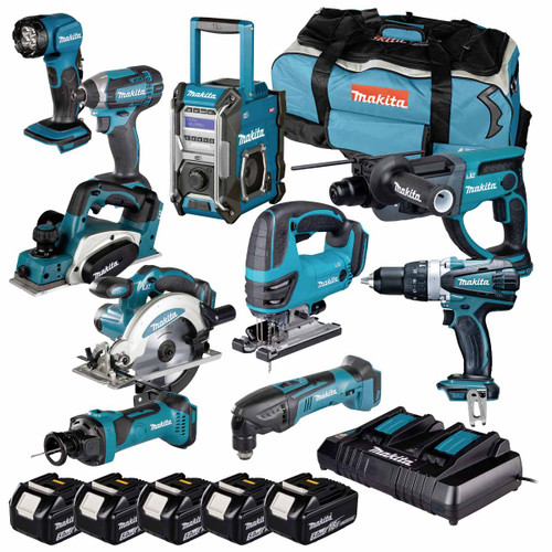 Makita 18V LXT 10 Piece Cordless Kit