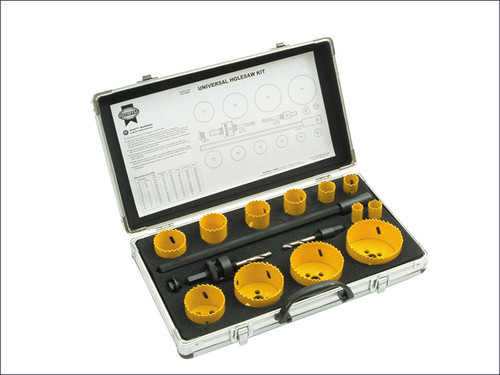 Faithfull Universal Varipitch Holesaw Kit 16 Piece 16-76mm from Toolden