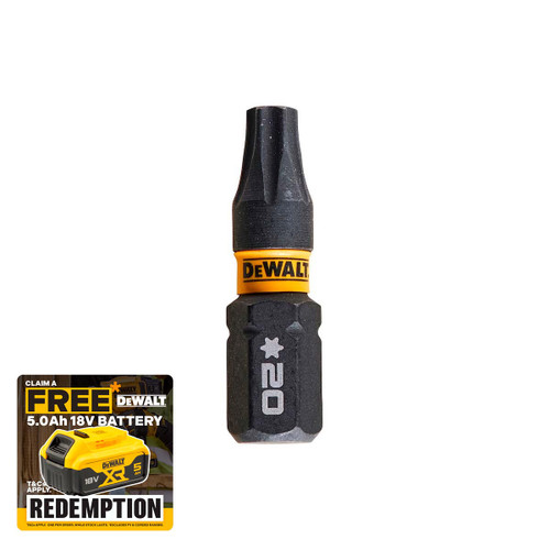 DeWalt DT7381T Impact Torsion Bits TX20 25mm (5 Pack)