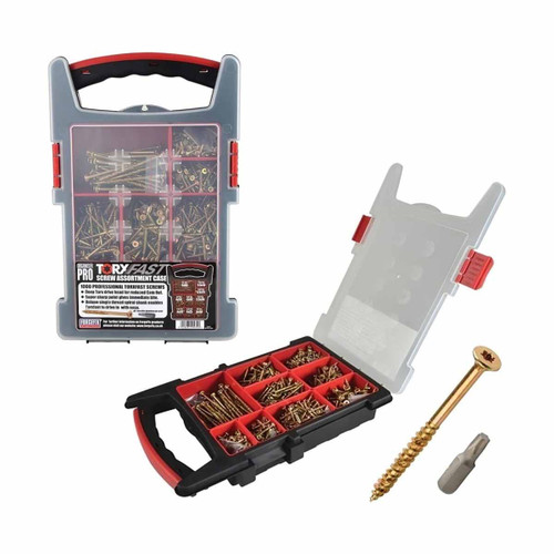 ForgeFast Torx Compatible Wood Screw Organiser Pro OPFFT1000Y (1000 Pieces)