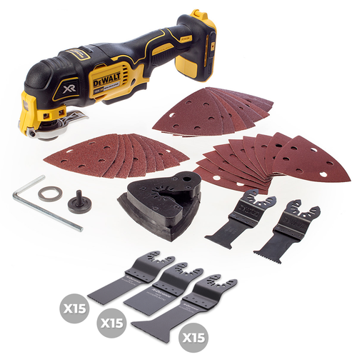 DeWalt DCS355N 18v Multitool Bundle with N-Durance Trade Pack 45 Blades