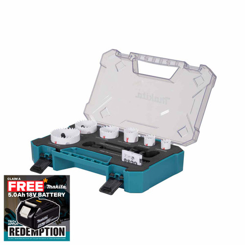 Makita D-47117 Plumbers Holesaw Kit (8 Pieces)