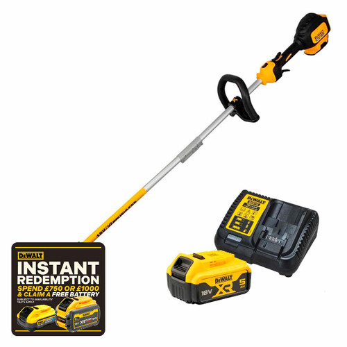 DeWalt DCM561P1S 18v XR Cordless Brushless Split Shaft Trimmer 1x 5.0Ah Battery
