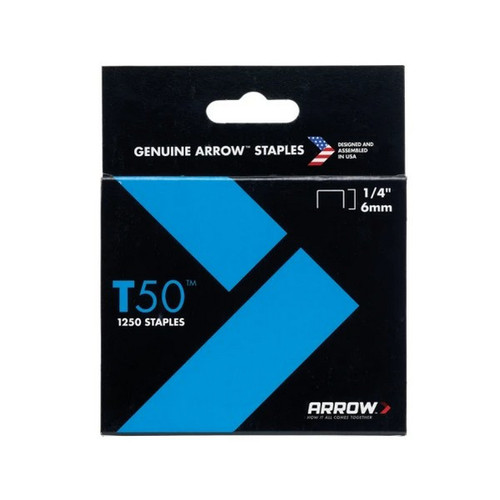 Arrow ARRT5014 T50 Staples 6mm (1/4in) Pack 5000