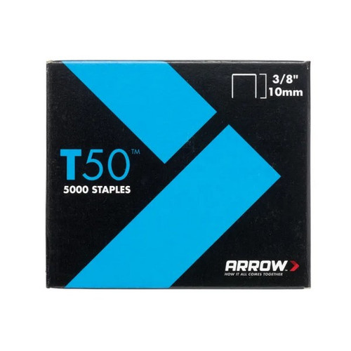 Arrow ARRT5038 T50 Staples 10mm 3/8in Pack 5000