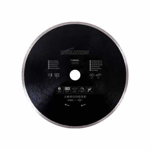 Evolution RAGE Masonry Diamond Blade for Mitre Saws 255 x 25mm