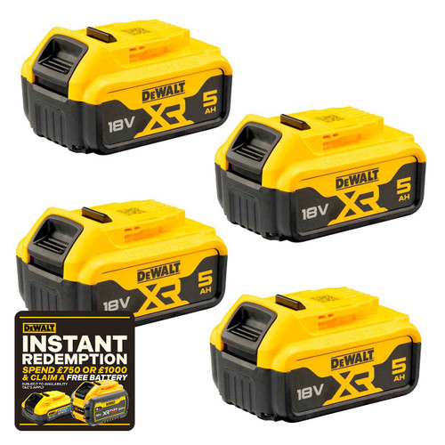 DeWalt DCB184 18v 5.0Ah XR Li-Ion Battery