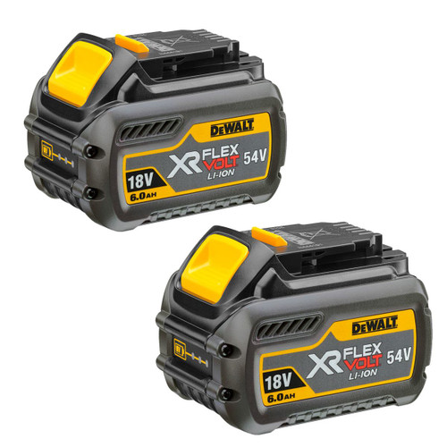 DeWalt DCB546 XR 6.0ah Flexvolt 18/54v Battery - Twin Pack