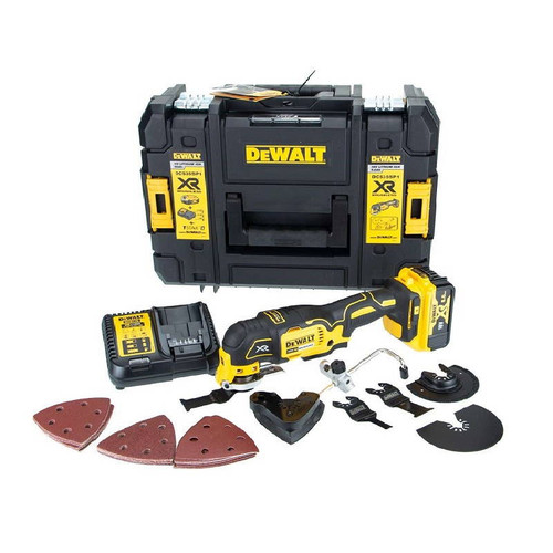 DeWalt DCS355P1-GB 18V XR 5Ah Brushless Oscillating Multi-Tool Kit