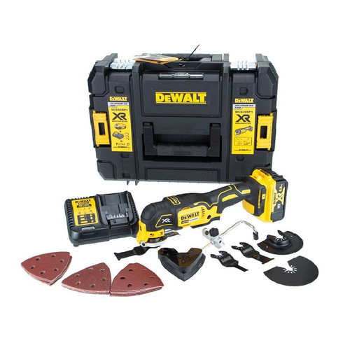 DeWalt DCS355P1-GB 18V XR 5Ah Brushless Oscillating Multi-Tool Kit