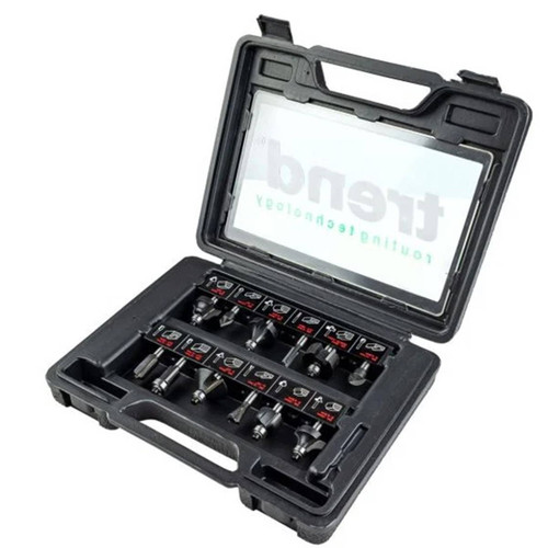 Trend SETSS8X14TC 1/4\" Shank TCT Starter Router Bit Set (12 Pack)