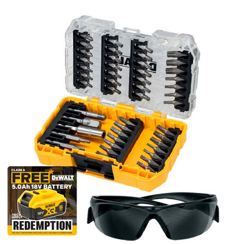 DeWalt DT70704-QZ TORX X47 PC Screwdriver Bit Set With Safety Glasses