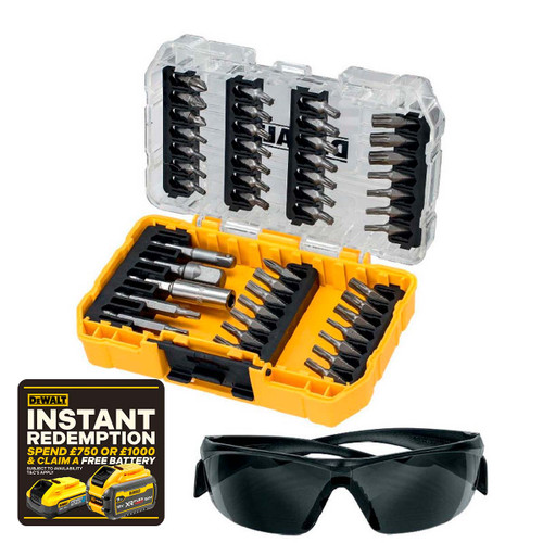 DeWalt DT70704-QZ TORX X47 PC Screwdriver Bit Set With Safety Glasses