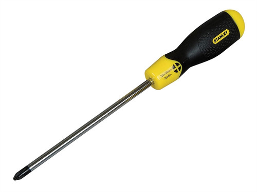 Stanley STA064974 Cushion Grip Screwdriver Pozidriv Tip PZ2 x 100mm | Toolden