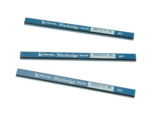 Blackedge BLAB Carpenters Pencils - Blue / Soft Card of 12 | Toolden