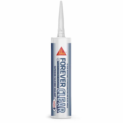 Everbuild Sika FOREVERCLEAR Forever Silicone Clear 295ml