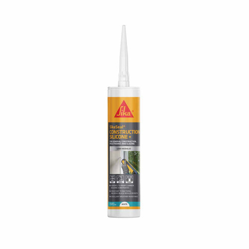 Sika® SikaSeal® Construction Silicone + White 295ml
