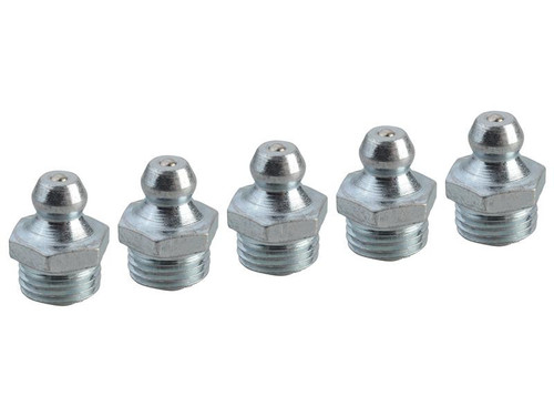 Faithfull FAIGGN10100M Grease Nipple Straight M10 x 1.0 (Pack 5) | Toolden