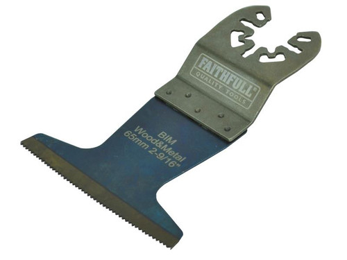 Faithfull FAIMFWM65P Premium Arc Cut Wood & Metal Bi-Metal Blade 65mm | Toolden