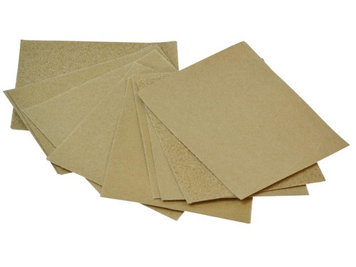 Faithfull FAIACBGPA Cork Block Glasspaper Sanding Sheets Assorted (Pack 10) | Toolden