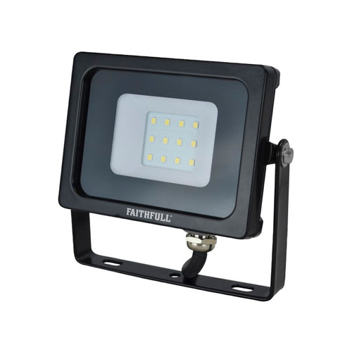 Faithfull Power Plus FPPSLWM10 SMD LED Wall Mounted Floodlight 10W 800 Lumen 240V | Toolden