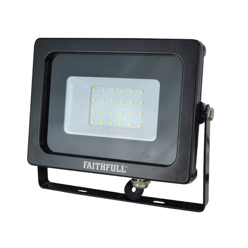 Faithfull Power Plus FPPSLWM20 SMD LED Wall Mounted Floodlight 20W 1600 Lumens 240V | Toolden