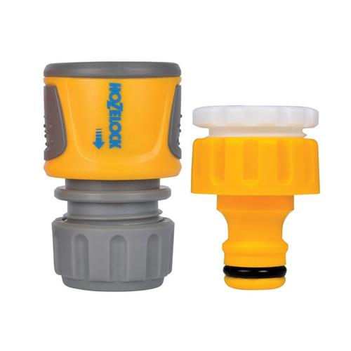 Hozelock HOZ2071 Threaded Tap & Soft Touch Hose End Connector Set  | Toolden