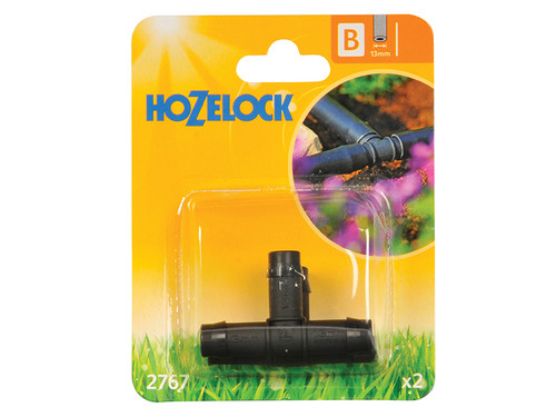 Hozelock HOZ2767 T Piece 13mm (2 Pack) | Toolden