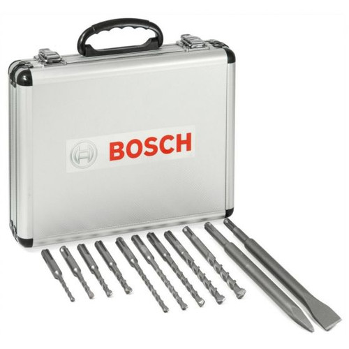 Bosch 11 Piece SDS Plus Mixed Hammer Drill & Chisel Set | Toolden