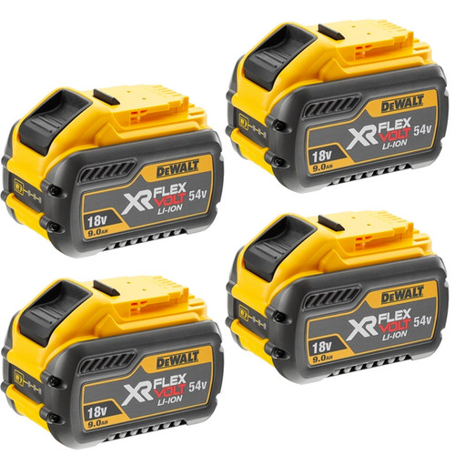 DeWalt DCB547 XR 9.0ah Flexvolt 18/54v Battery 4 Pack