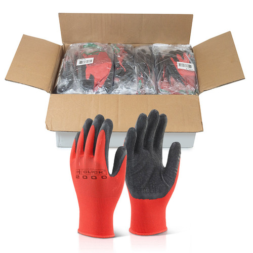 Multi Purpose Poly Cotton Latex Gloves XL (SIZE 10) Box of 100 Prs