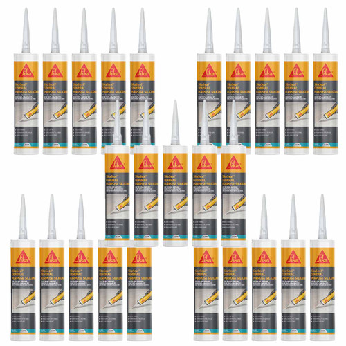 Sika® SikaSeal® General Purpose Silicone Clear 280ml - 25 Pack