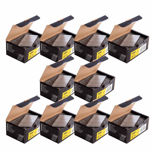 DeWalt DNBA1632GZ 10 Boxes of 32mm 16G Angled Galvanised Nails (25 000 Pack)