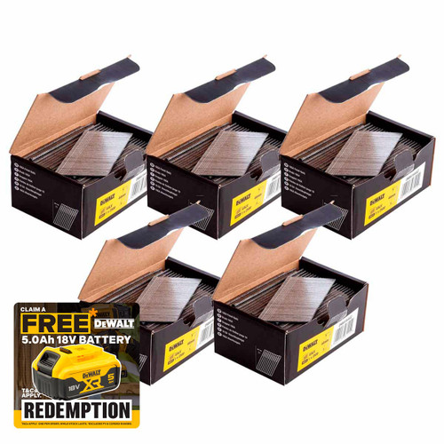 DeWalt DNBA1650GZ 16G 50mm Angled Galvanised 2nd Fix Nails