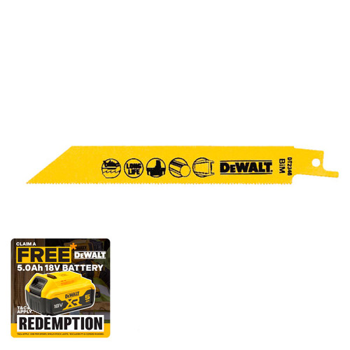 Dewalt Sabre Blade 152mm Pack of 5 from Toolden