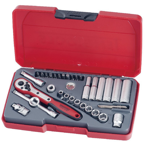 Teng T1435AF Socket Set 1/4in Drive AF 35 Pieces