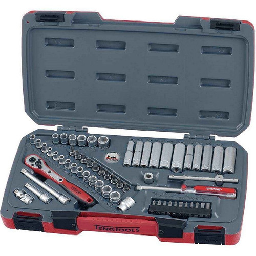 Teng Tools T1460 60 Piece 1/4 inch Drive Socket Set