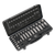 Sealey AK7971 Socket Set 34pc 3/8"Sq Drive 6pt WallDrive Metric Black Series