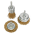 Sealey BWBS03 Wire Brush Set 3pc Brassed