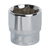 Sealey SP3824 WallDrive Socket 24mm 3/8"Sq Drive Fully Polished