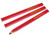 Faithfull FAICPR Carpenters Pencils Red / Medium (3 Pack)