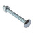 Carriage Bolt & Nut ZP M6 x 50mm Bag 10 | Toolden