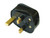 Faithfull FPPPLUG13R Power Plus Black Rubberised Plug 240V 13Ah