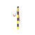 Faithfull FAICHPOSTYB Plastic Post for Chain Yellow / Black