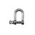 Faithfull FAICHDS60SS D Shackle Stainless Steel 6mm (2 Pack)