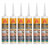 Sika SikaSeal® Construction Silicone Ultra Translucent 300ml (6 Pack)